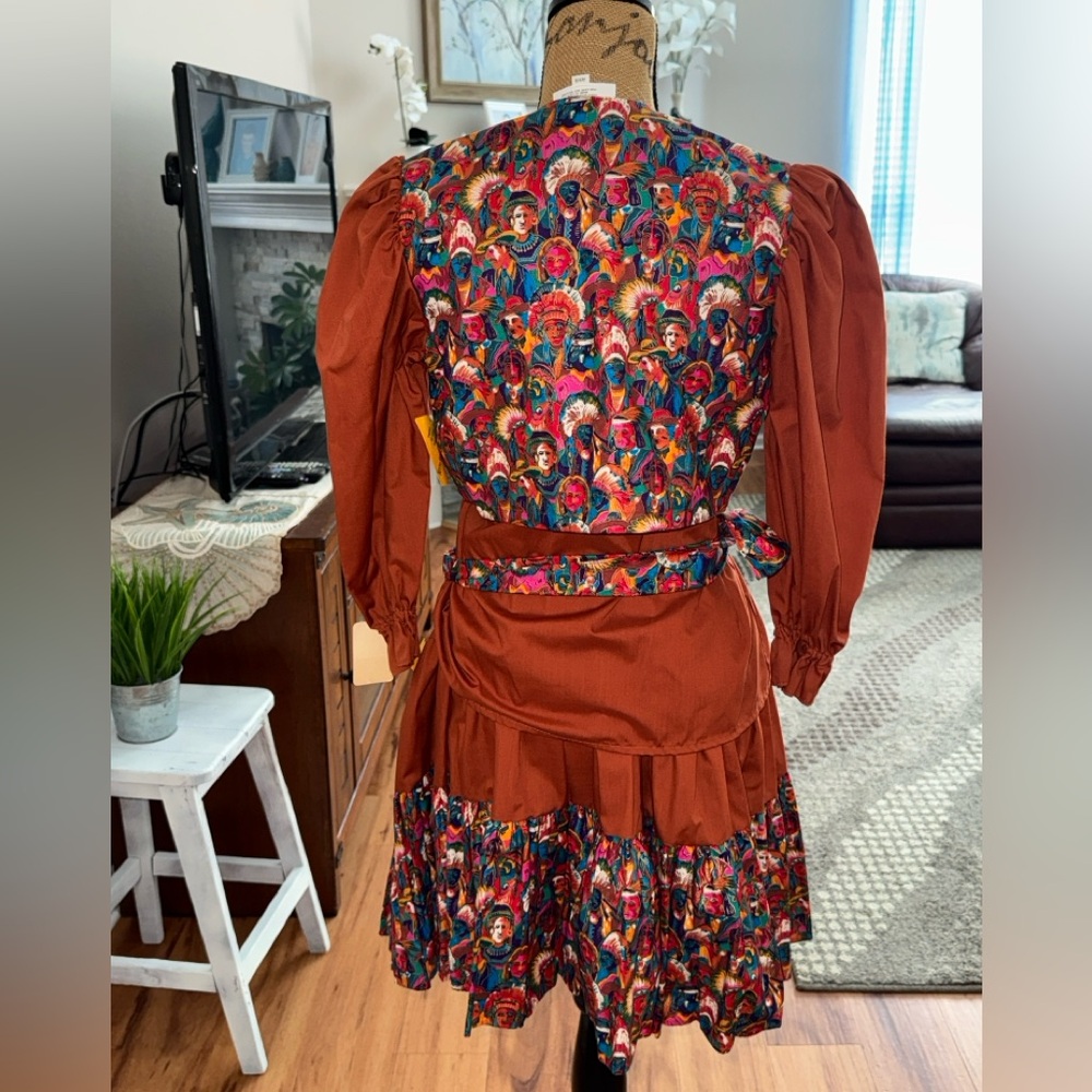 Kate Schorer NWT western Native Indian print vintage top/skirt Unique set S/M - Picture 8 of 15